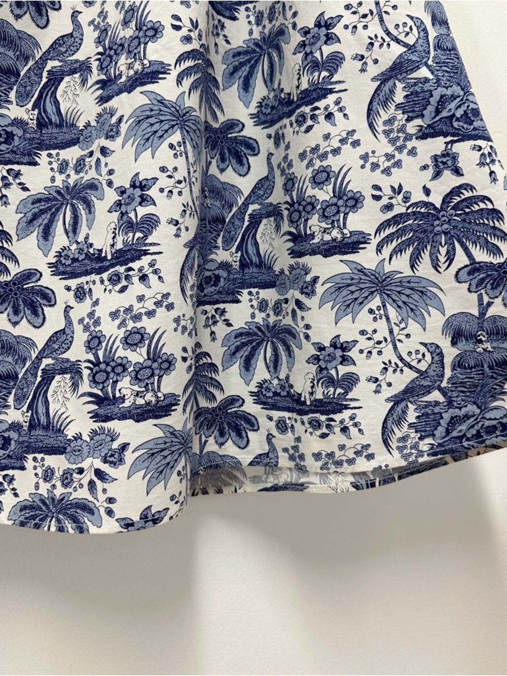 Staud Myla Halter Cutout Printed Cotton-Blend Poplin Maxi Dress in Blue Toile - Picture 11 of 13